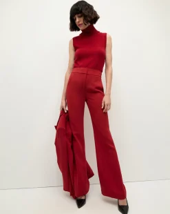 Veronica Beard Sweaters|Tops*Mazzy Cashmere Turtleneck in Crimson