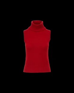 Veronica Beard Sweaters|Tops*Mazzy Cashmere Turtleneck in Crimson