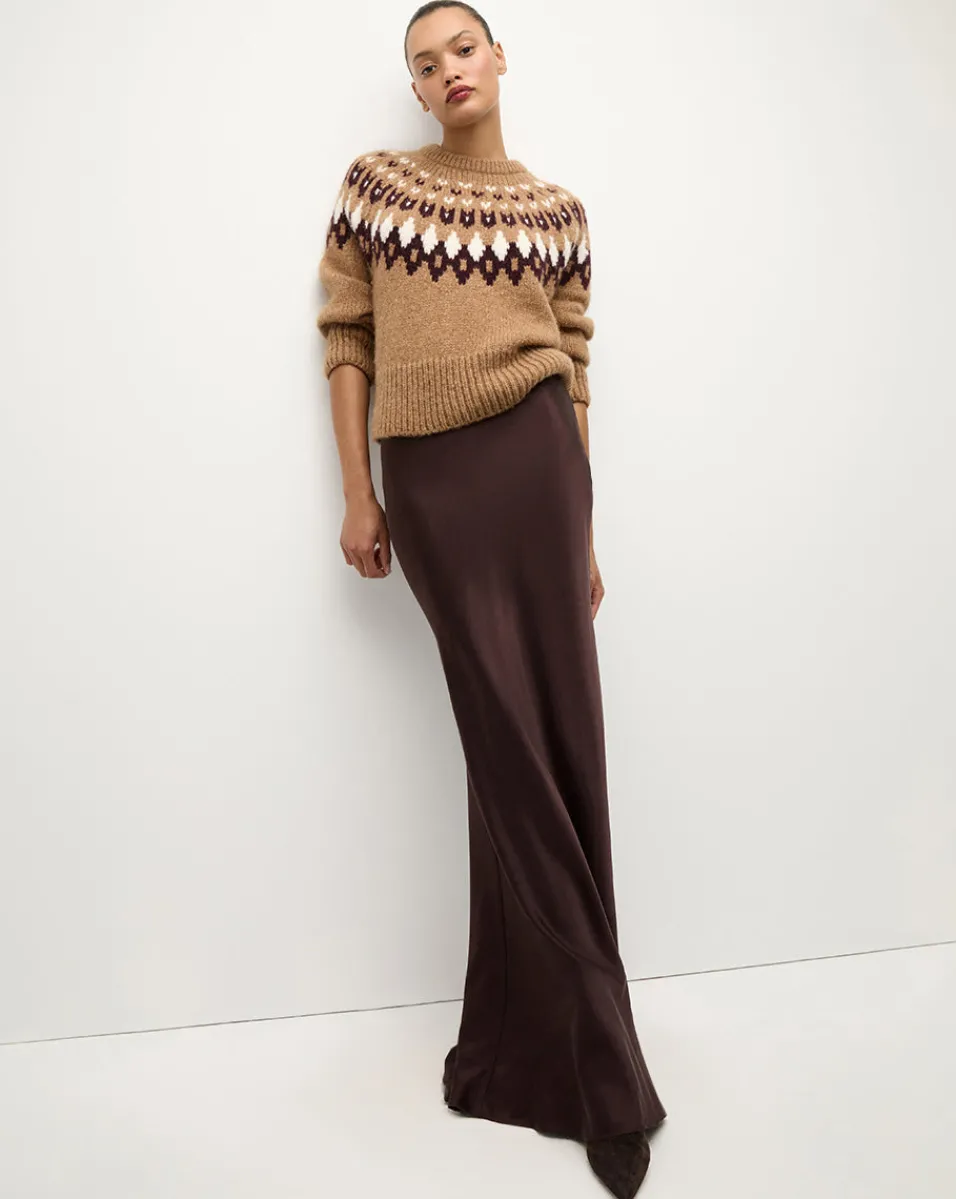 Veronica Beard Skirts & Shorts|The Veronicas' Favorites*Medina Silk Skirt in Dark Chocolate DarkChocolate