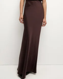 Veronica Beard Skirts & Shorts|The Veronicas' Favorites*Medina Silk Skirt in Dark Chocolate DarkChocolate