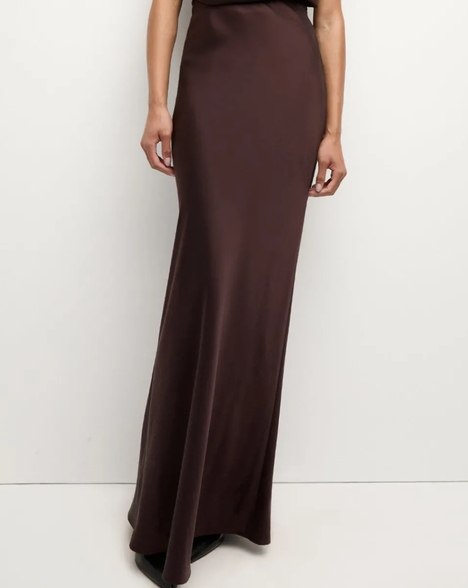 Veronica Beard Skirts & Shorts|The Veronicas' Favorites*Medina Silk Skirt in Dark Chocolate DarkChocolate