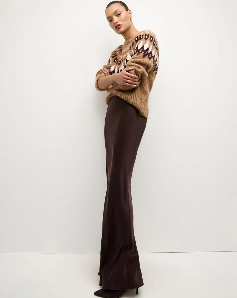 Veronica Beard Skirts & Shorts|The Veronicas' Favorites*Medina Silk Skirt in Dark Chocolate DarkChocolate