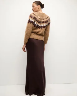Veronica Beard Skirts & Shorts|The Veronicas' Favorites*Medina Silk Skirt in Dark Chocolate DarkChocolate