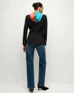Veronica Beard Jackets & Outerwear|The Gift Guide*Miami Dolphins Dickey Jacket in Black/Silver MiamiDolphins