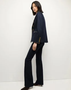 Veronica Beard Jackets & Outerwear|Matching Sets*Miller Denim Blazer Dickey Jacket in Dark Wash MidnightWash