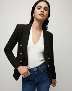 Veronica Beard Jackets & Outerwear|Extended Sizes*Miller Dickey Jacket Black/Gold