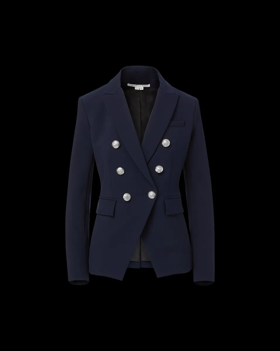 Veronica Beard Jackets & Outerwear|Extended Sizes*Miller Dickey Jacket Navy/Silver