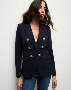Veronica Beard Jackets & Outerwear|Extended Sizes*Miller Dickey Jacket Navy/Silver