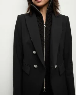 Veronica Beard Jackets & Outerwear|Extended Sizes*Miller Dickey Jacket Black/Silver