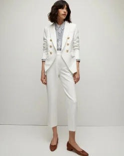 Veronica Beard Jackets & Outerwear|Extended Sizes*Miller Dickey Jacket in Off-White/Gold