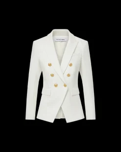 Veronica Beard Jackets & Outerwear|Extended Sizes*Miller Dickey Jacket in Off-White/Gold