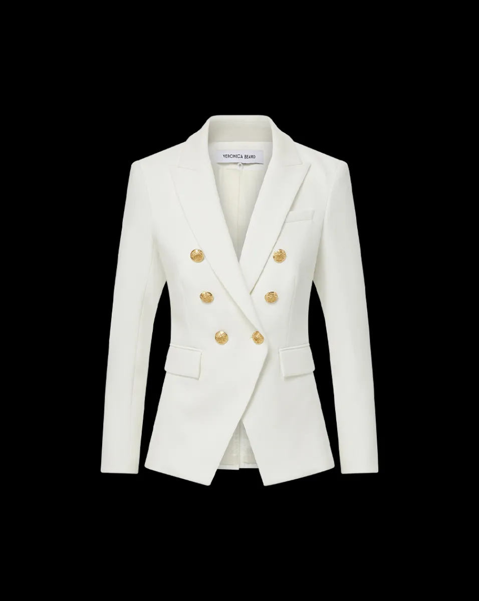 Veronica Beard Jackets & Outerwear|Extended Sizes*Miller Dickey Jacket in Off-White/Gold