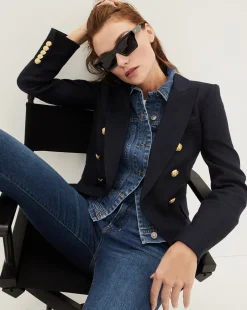 Veronica Beard Jackets & Outerwear*Miller Women's Linen Dickey Jacket Navy