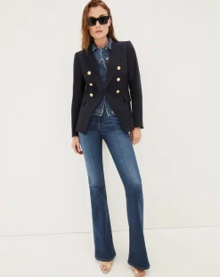 Veronica Beard Jackets & Outerwear*Miller Women's Linen Dickey Jacket Navy