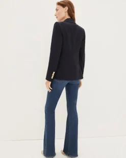 Veronica Beard Jackets & Outerwear*Miller Women's Linen Dickey Jacket Navy