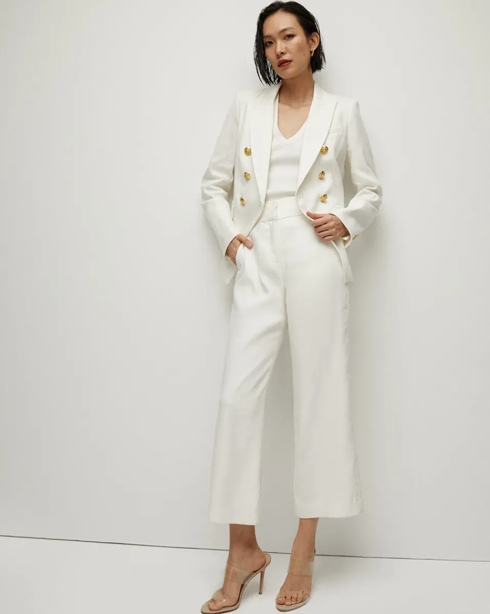 Veronica Beard Jackets & Outerwear|Vb Classics*Miller Women's Linen Dickey Jacket in Off-White