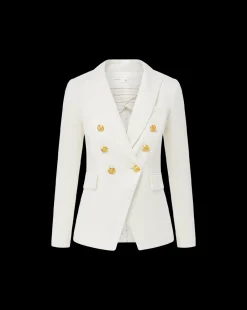 Veronica Beard Jackets & Outerwear|Vb Classics*Miller Women's Linen Dickey Jacket in Off-White