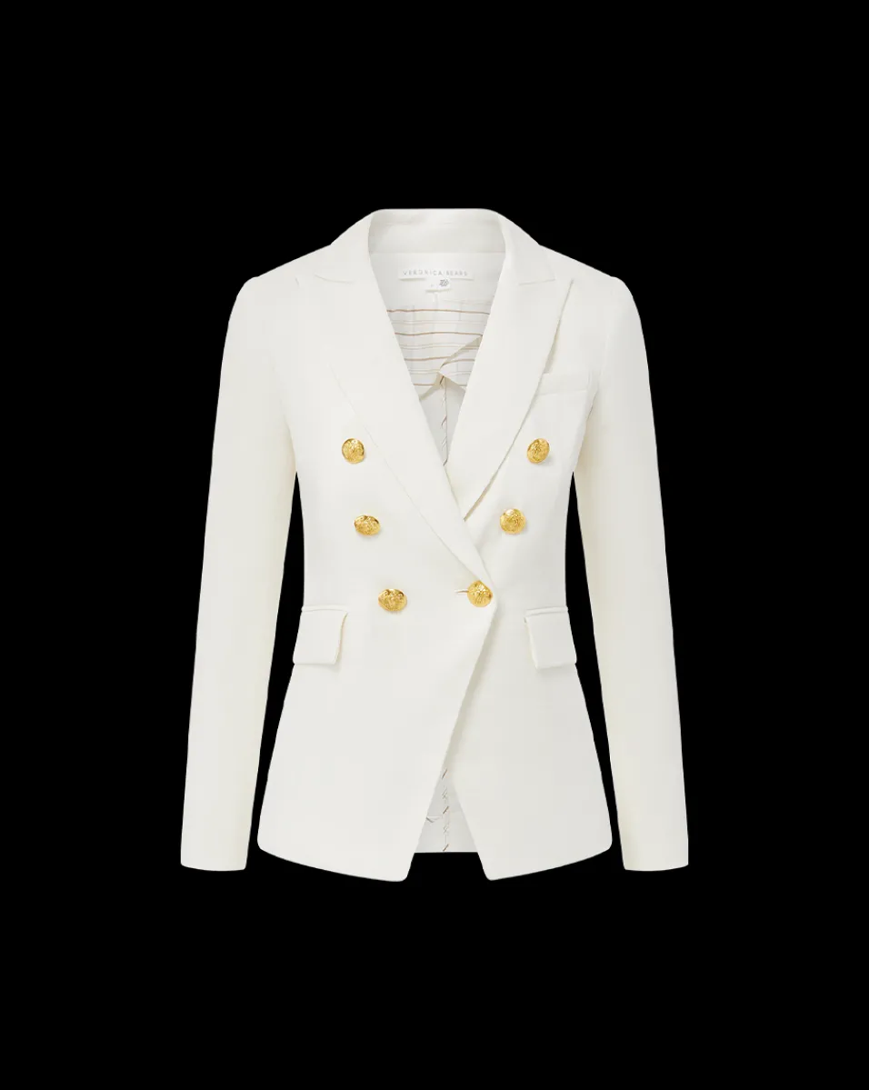 Veronica Beard Jackets & Outerwear|Vb Classics*Miller Women's Linen Dickey Jacket in Off-White