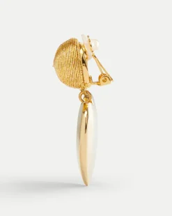 Veronica Beard Accessories|The Gift Guide*Mini Cora Earrings | Clip Backing in Gold