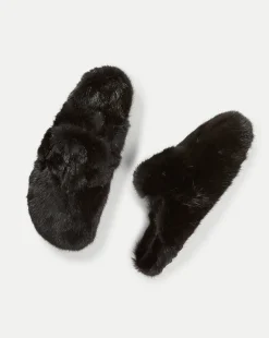 Veronica Beard Accessories|The Gift Guide*Mink Clog Slippers in Black