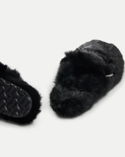 Veronica Beard Accessories|The Gift Guide*Mink Clog Slippers in Black