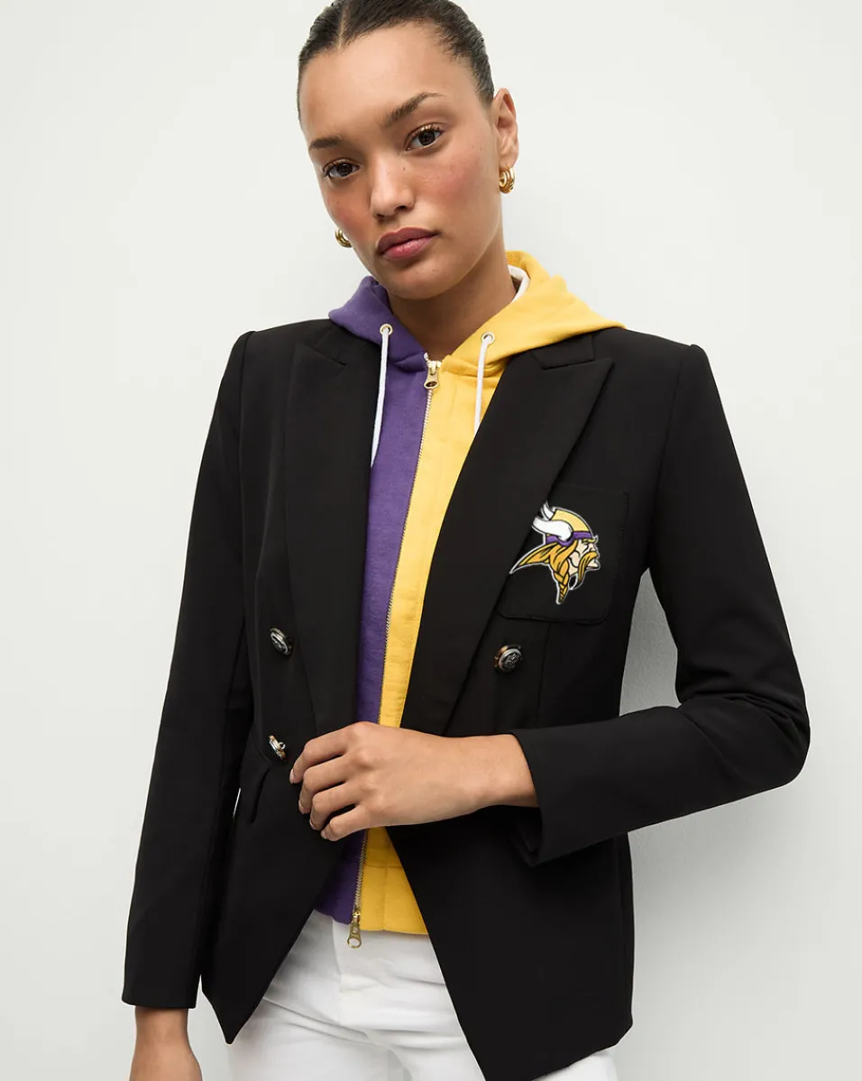 Veronica Beard Jackets & Outerwear*Minnesota Vikings Dickey Jacket in Black/Gold MinnesotaVikings