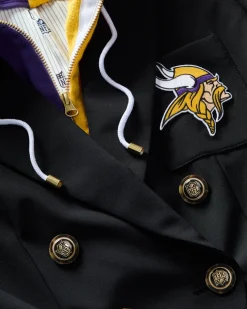 Veronica Beard Jackets & Outerwear*Minnesota Vikings Dickey Jacket in Black/Gold MinnesotaVikings