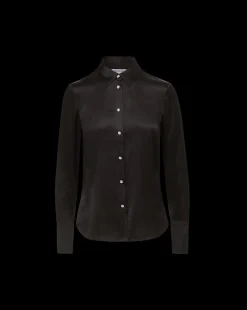 Veronica Beard Tops|Party Dressing*Monique Silk Button-Down Shirt in Black