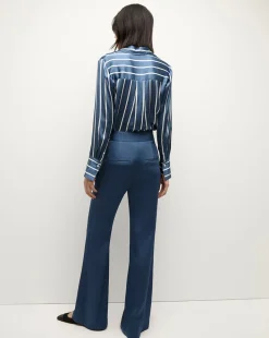 Veronica Beard Tops|The Veronicas' Favorites*Monique Top in Blue Stone/Off-White BlueStone/Off-White