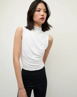 Veronica Beard Tops*Mylie Sleeveless Top in White