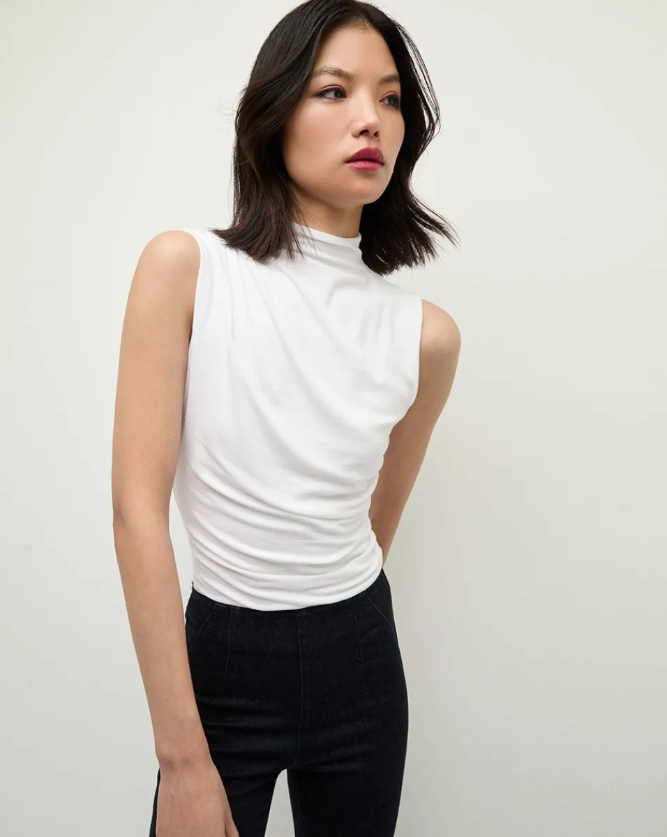 Veronica Beard Tops*Mylie Sleeveless Top in White