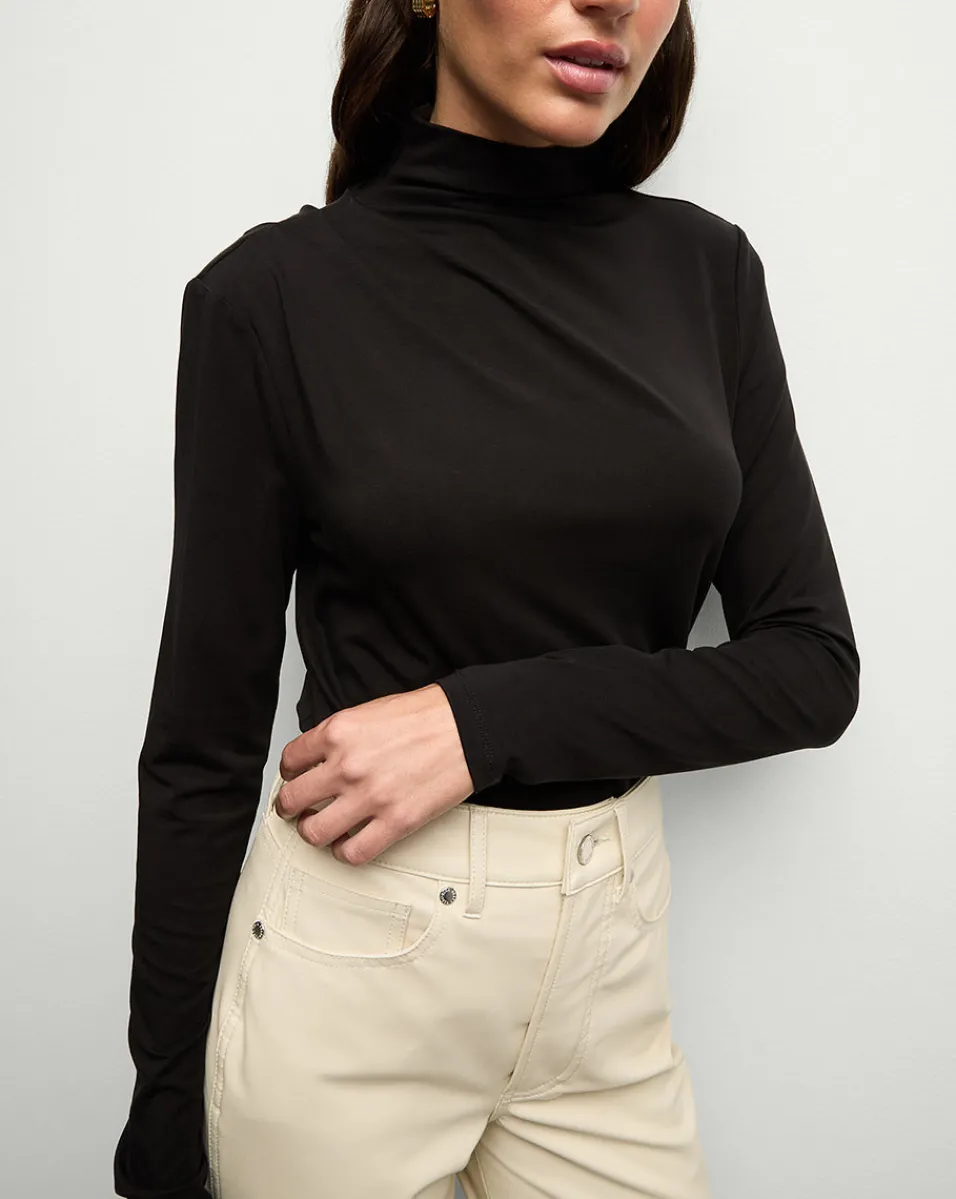 Veronica Beard Tops*Mylie Turtleneck Top in Black