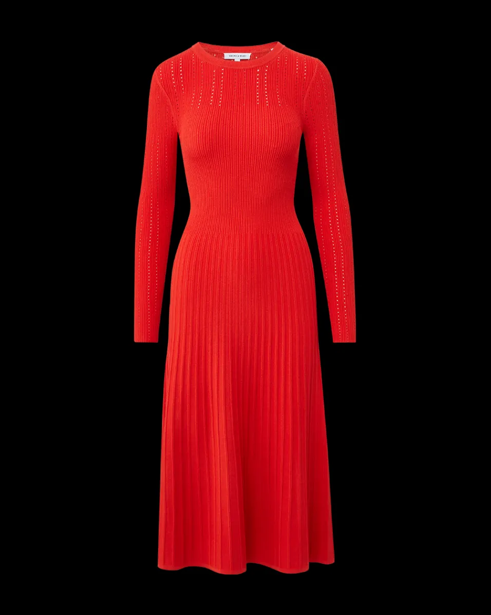 Veronica Beard Dresses|Party Dressing*Nami Long Sleeve Sweater Dress in Red Poppy