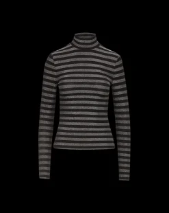Veronica Beard Tops*Nate Top in Silver/Black