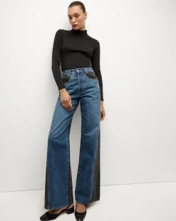 Veronica Beard Tops*Nate Top With Buttons in Black