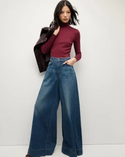 Veronica Beard Tops*Nate Top With Buttons in Wine