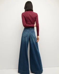 Veronica Beard Tops*Nate Top With Buttons in Wine