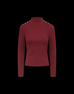 Veronica Beard Tops*Nate Top With Buttons in Wine