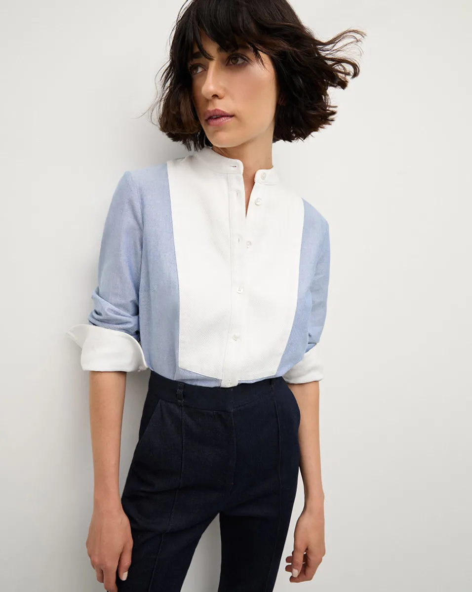 Veronica Beard Tops|The Veronicas' Favorites*Naya Top in Blue Haze BlueHaze