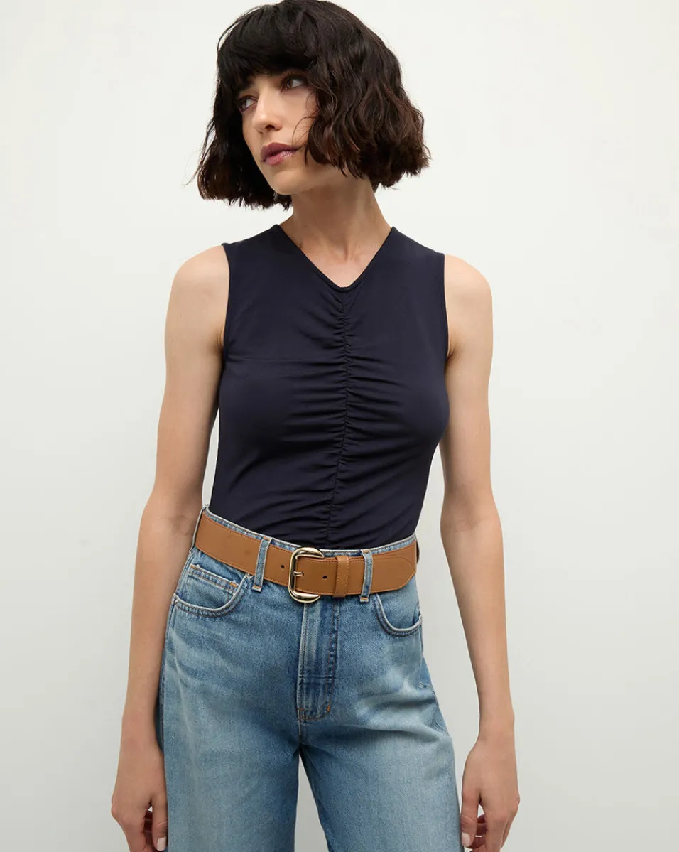 Veronica Beard Tops*Neeta Sleeveless Top in Navy