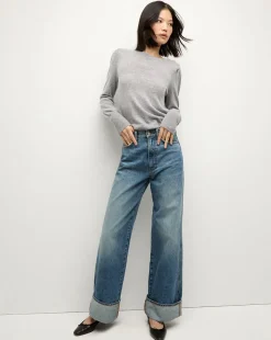 Veronica Beard Sweaters|Tops*Nelia Cashmere Pullover Sweater in Heather Grey HeatherGrey