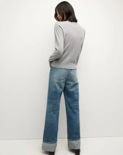 Veronica Beard Sweaters|Tops*Nelia Cashmere Pullover Sweater in Heather Grey HeatherGrey