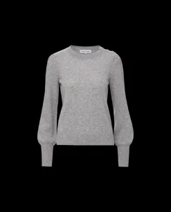 Veronica Beard Sweaters|Tops*Nelia Cashmere Pullover Sweater in Heather Grey HeatherGrey