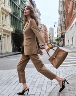 Veronica Beard Pants|The Veronicas' Favorites*Netta Pant in Heather Russet HeatherRusset