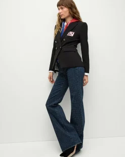 Veronica Beard Jackets & Outerwear|The Gift Guide*New York Giants Dickey Jacket in Black/Silver NewYorkGiants