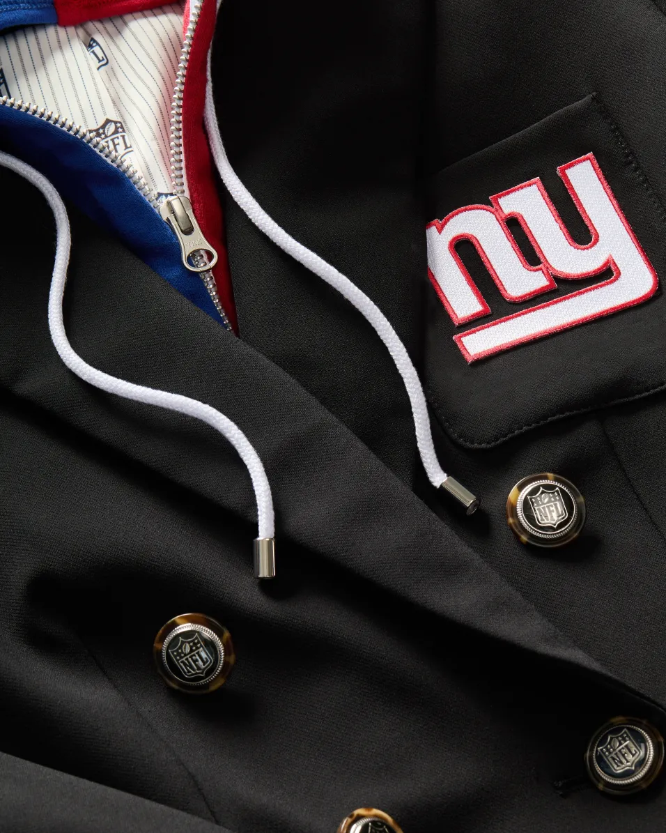 Veronica Beard Jackets & Outerwear|The Gift Guide*New York Giants Dickey Jacket in Black/Silver NewYorkGiants