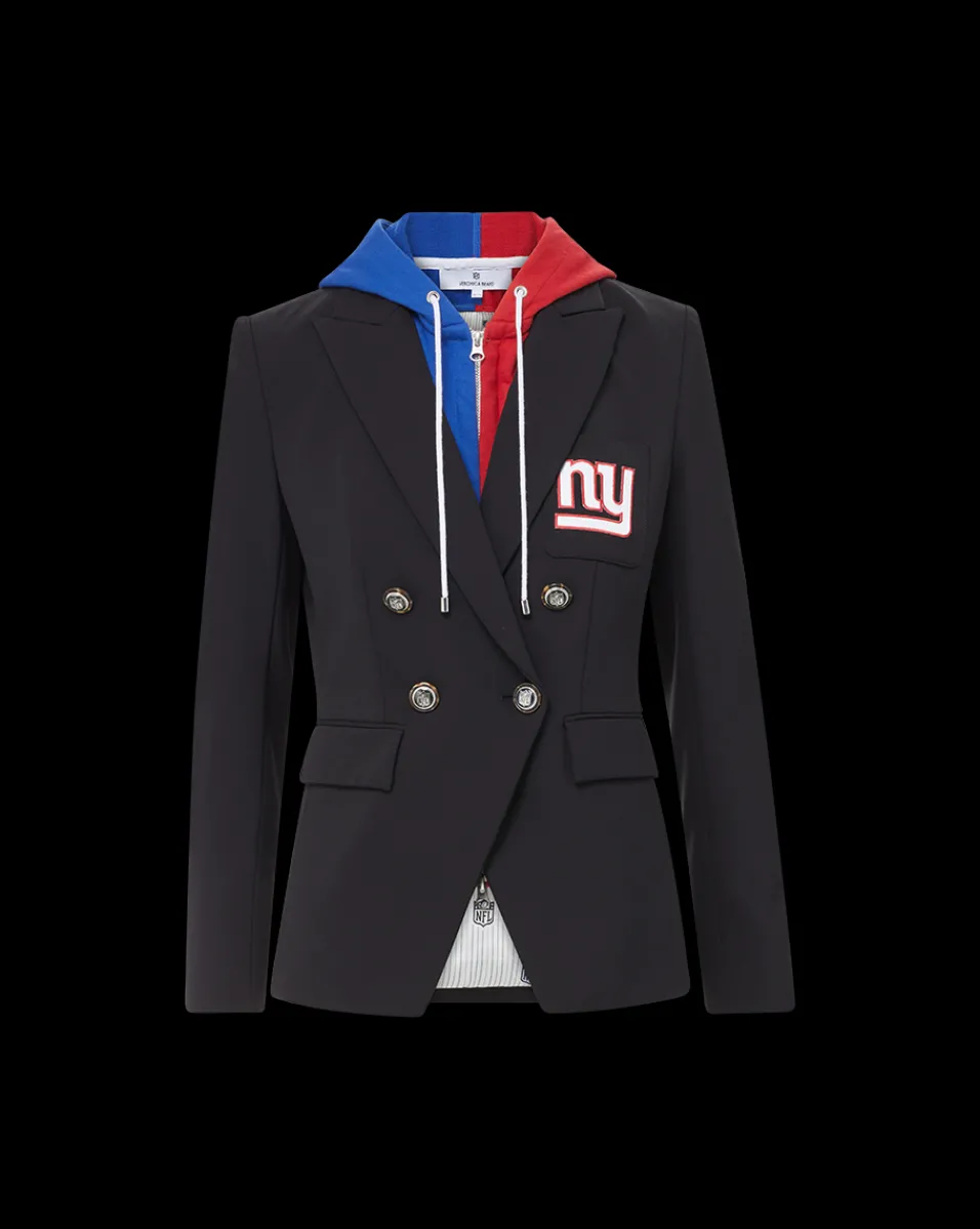 Veronica Beard Jackets & Outerwear|The Gift Guide*New York Giants Dickey Jacket in Black/Silver NewYorkGiants