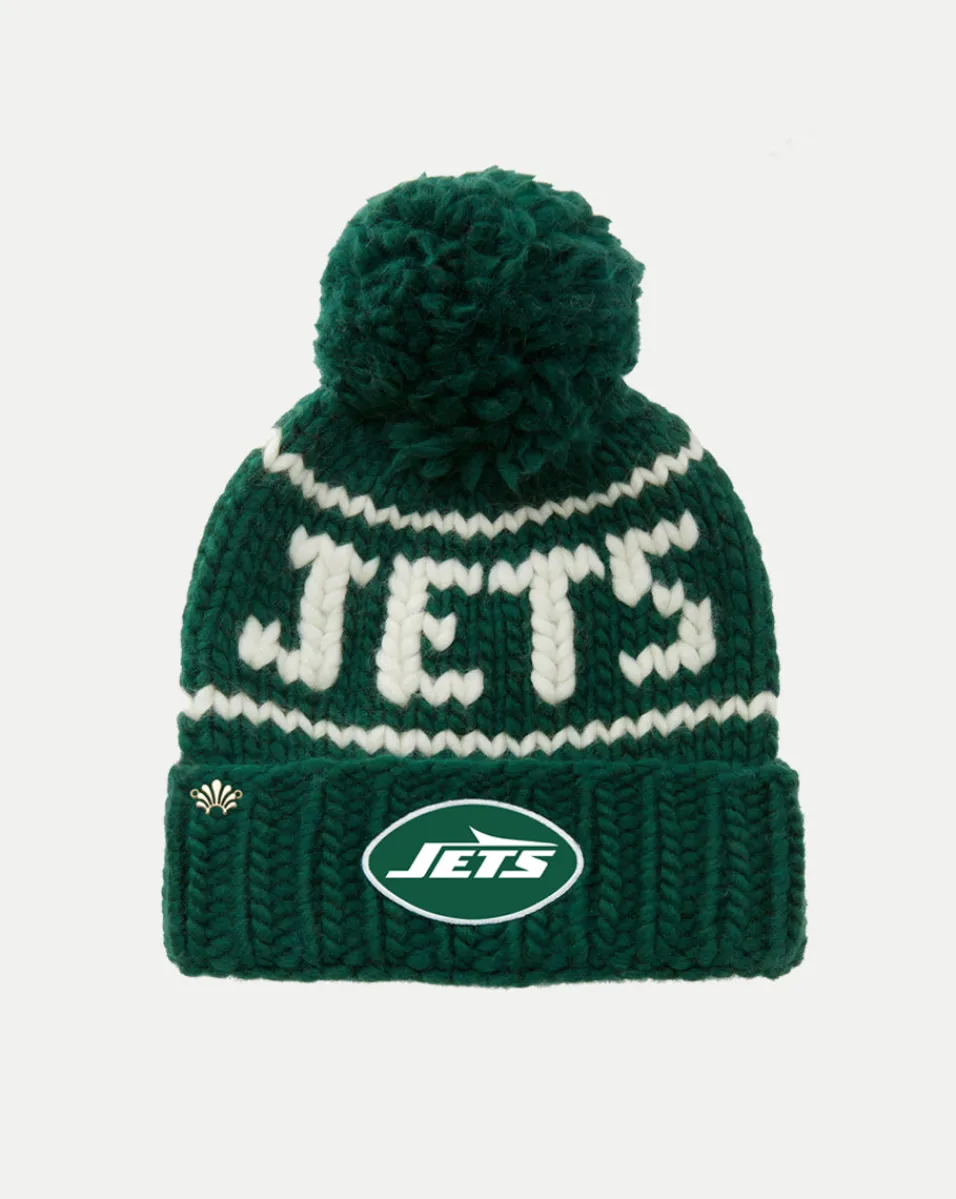 Veronica Beard Accessories|The Gift Guide*New York Jets Beanie in Gotham Green GothamGreen