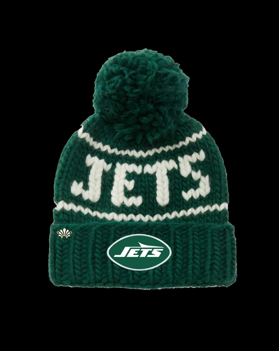 Veronica Beard Accessories|The Gift Guide*New York Jets Beanie in Gotham Green GothamGreen