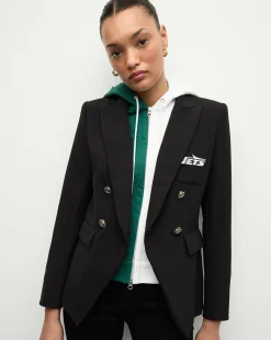 Veronica Beard Jackets & Outerwear|The Gift Guide*New York Jets Dickey Jacket in Black/Silver NewYorkJets